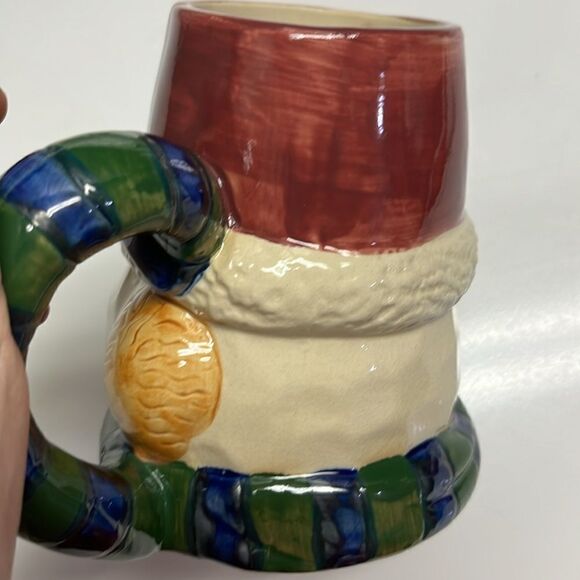 Snowman w/ Winter Details Pottery Coffee Tea Hot Chocolate Mug - Picture 11 of 16